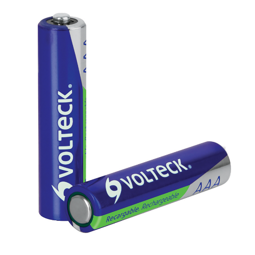 Pilas Recargables AAA Larga Duracion, 1000 mAh 47205 Volteck